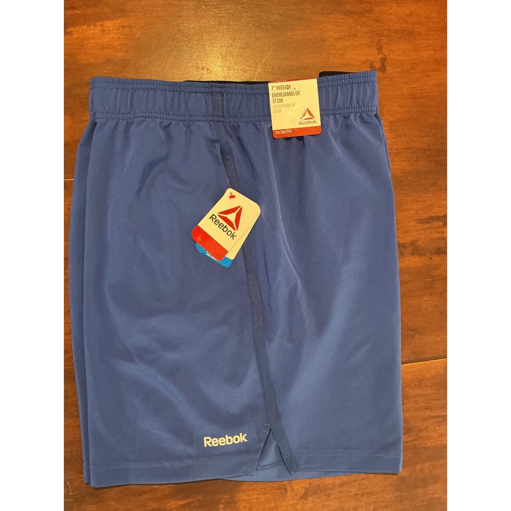 Reebok Urban Woven Shorts Cosmic Blue Mens 2XL 7 Inch Inseam RDM262SH07006 NEW